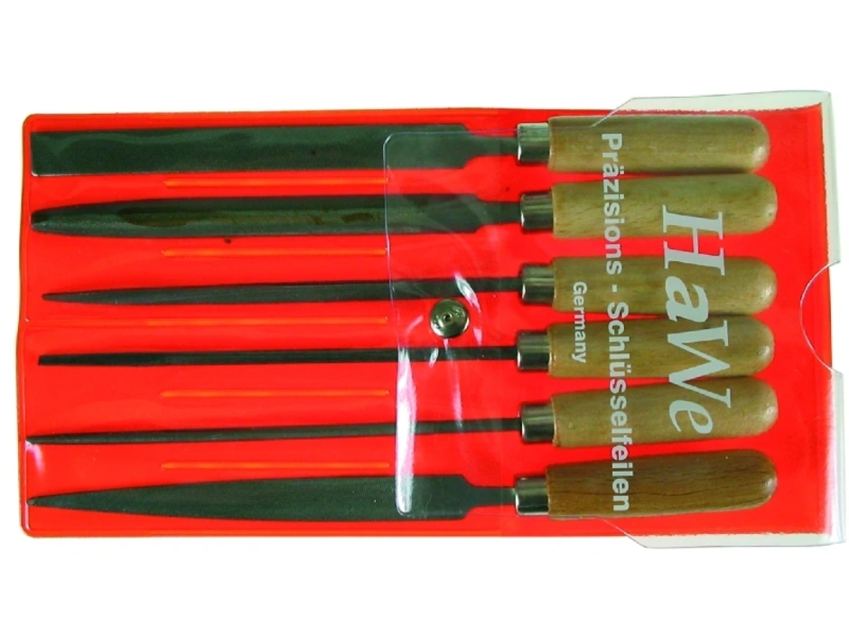 Feilenset Schlüsselfeilen Set 6-tlg Nadelfeilensatz 14cm Feilenset Schlüsselfeilen Set 6-tlg Nadelfeilensatz 14cm